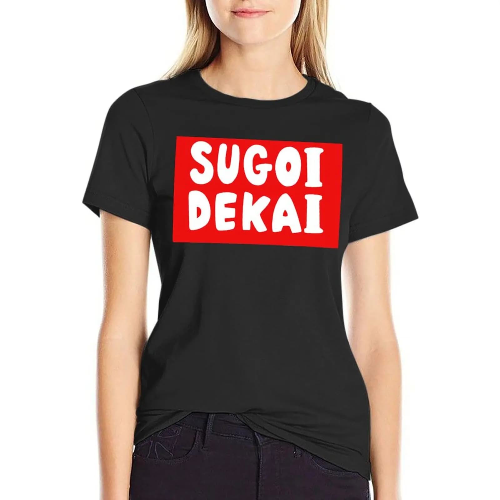 Anime Uzaki-Chan Wants To Hang Out! Sugoi Dekai T-Shirt — detail 1