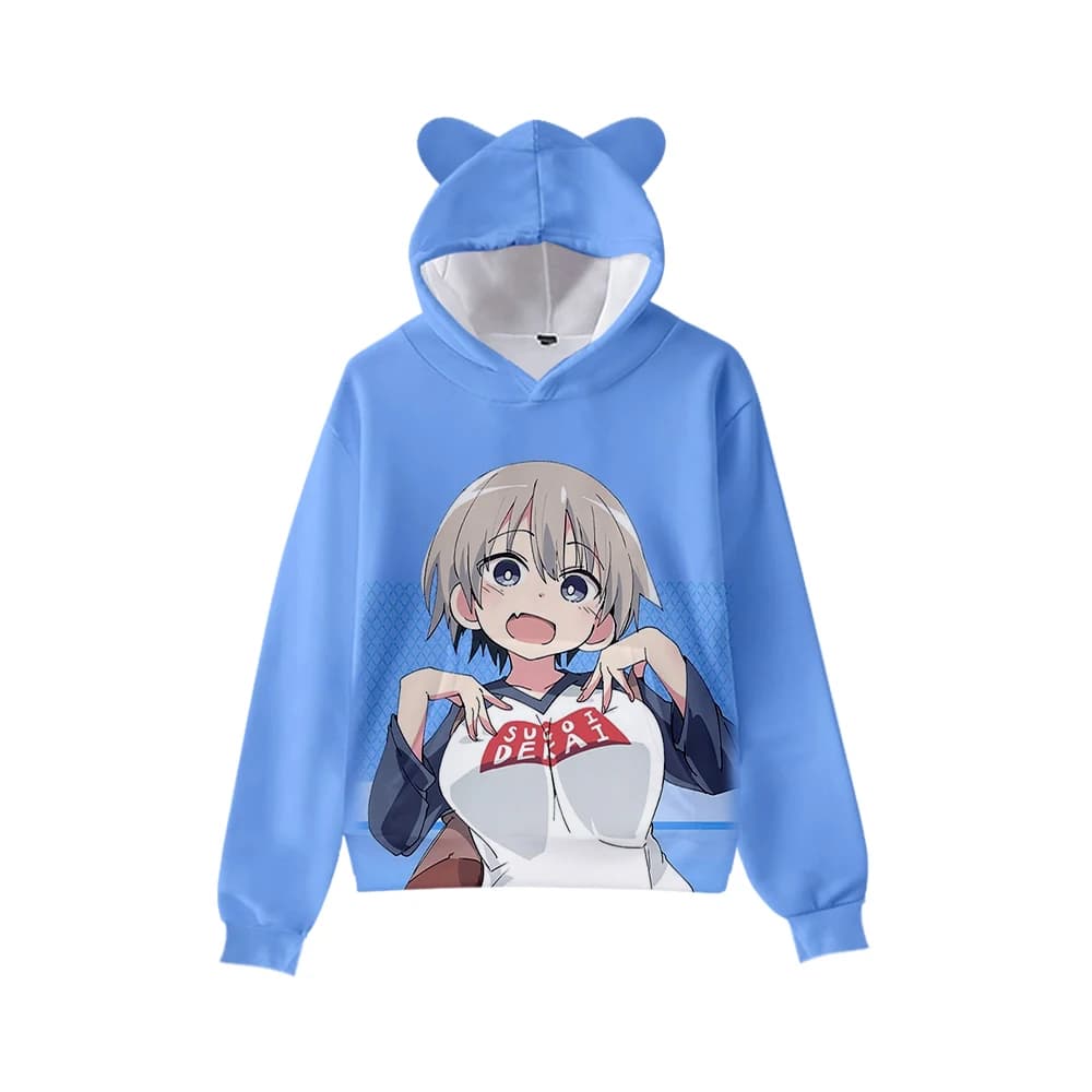 Anime Uzaki-Chan Wants To Hang Out Hana Cat Ear Hoodie