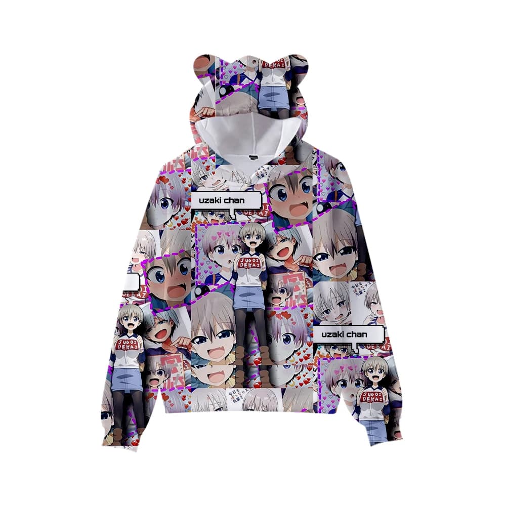 Anime Uzaki-Chan Wants To Hang Out Hana Uzaki Cat Ear Hoodie