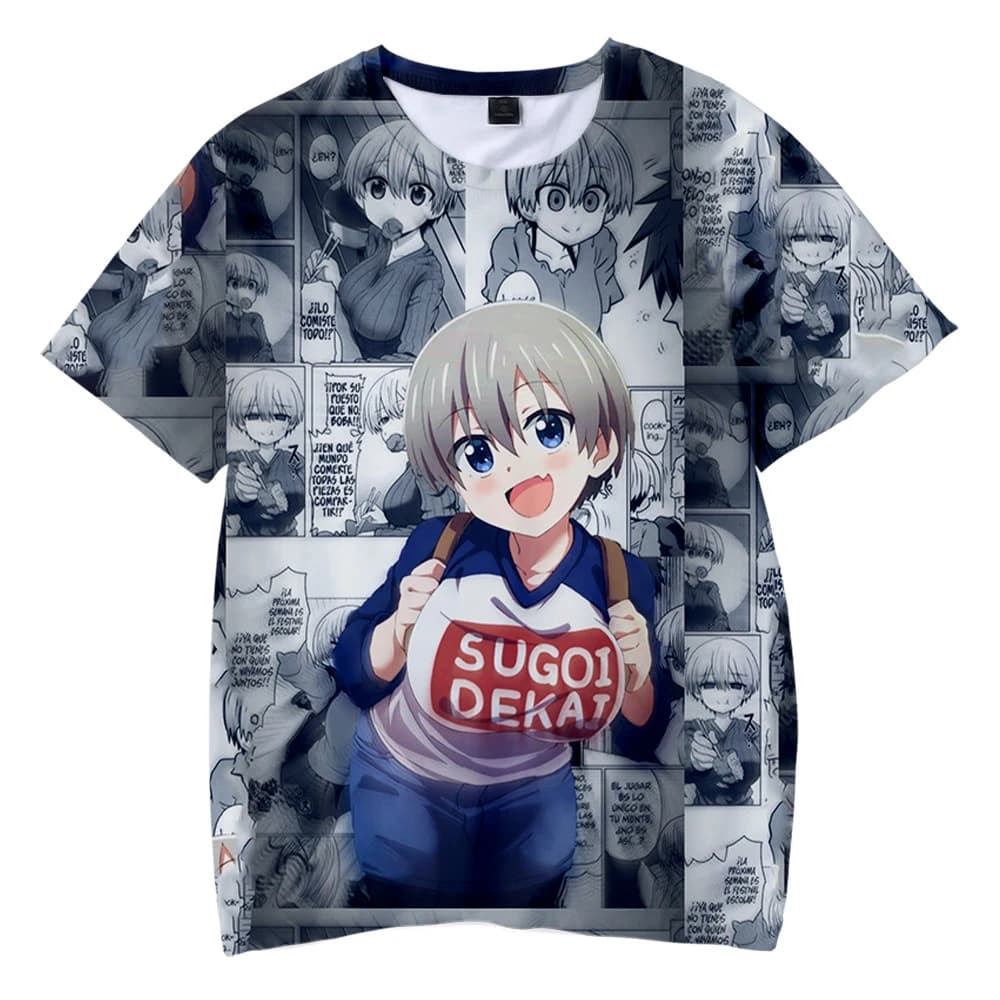 Uzaki-Chan Wants To Hang Out Anime Hana Uzaki 3D Print T-Shirt