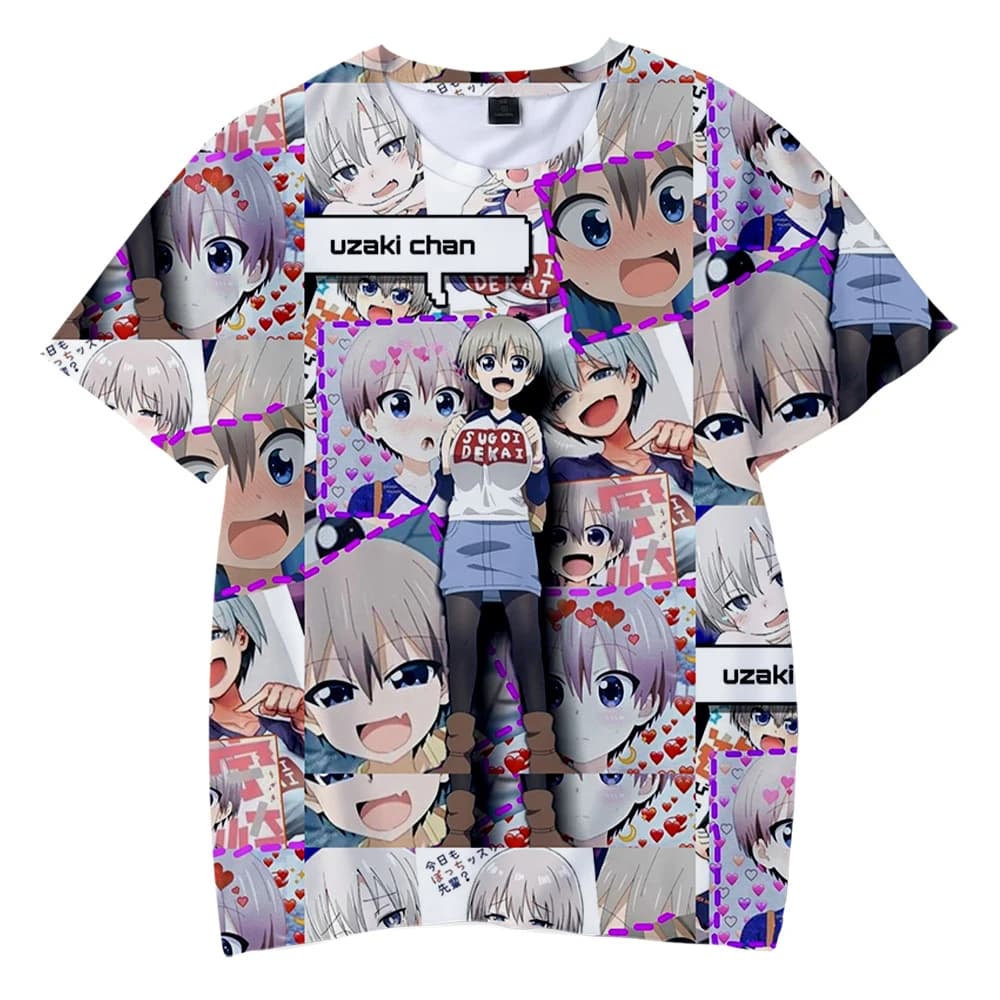 Uzaki-Chan Wants To Hang Out Season 2 Hana Anime 3D Print T-Shirt