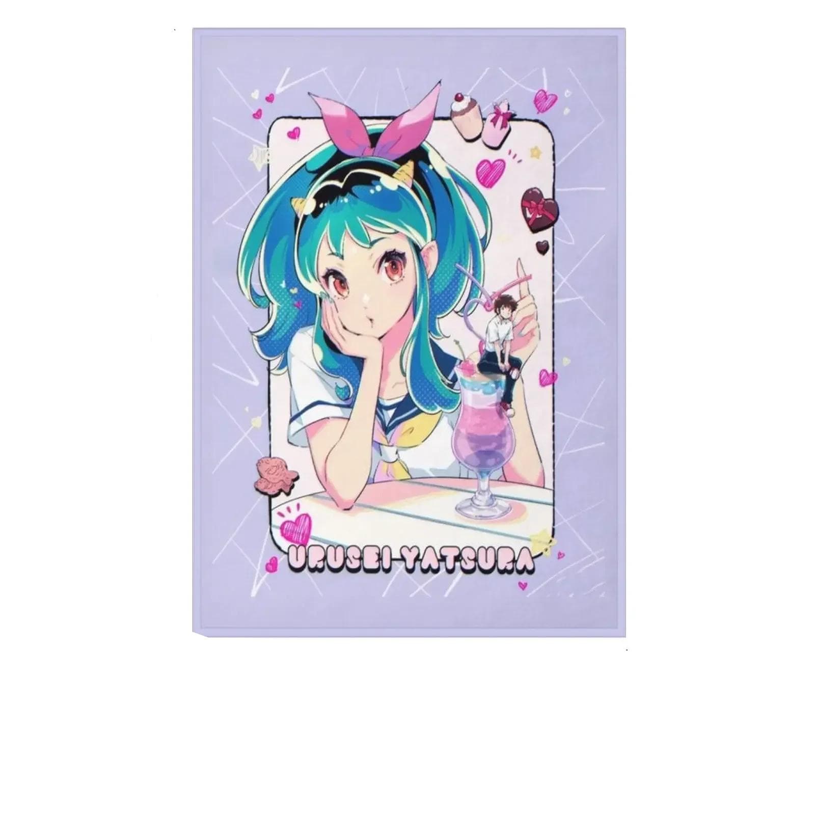Anime Urusei Yatsura Lum Throw Blanket — detail 1