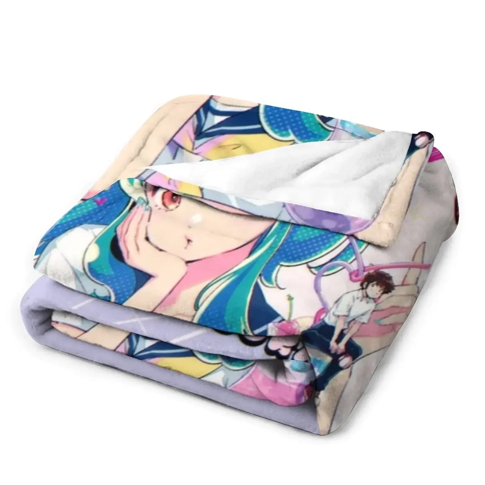 Anime Urusei Yatsura Lum Throw Blanket — detail 2