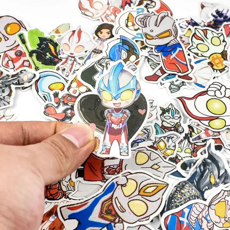 50Pcs Ultraman Anime Waterproof Stickers — detail 2