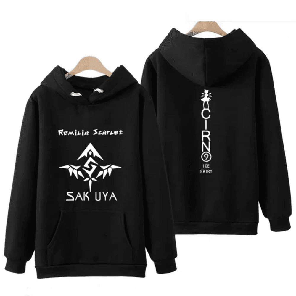 Anime Touhou Project Remilia Scarlet Cirno Sakuya Hoodie