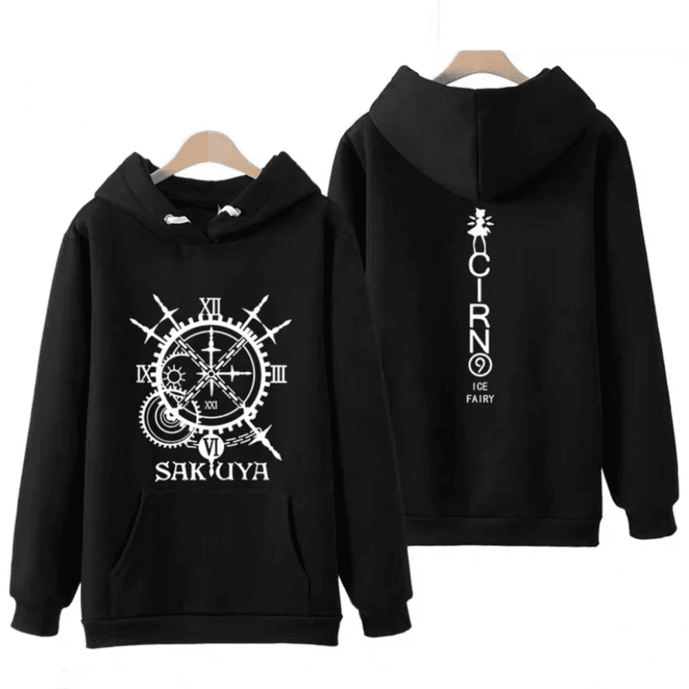 Anime Touhou Project Sakuya And Cirno Ice Fairy Hoodie