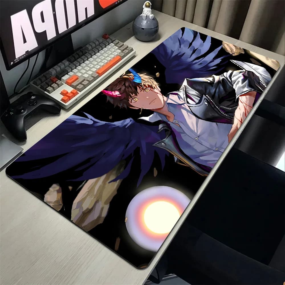 Comics Tower Of God Baam Mousepad Large Gaming Mouse Pad LockEdge Thickened Computer Keyboard Table Desk Mat — detail 2