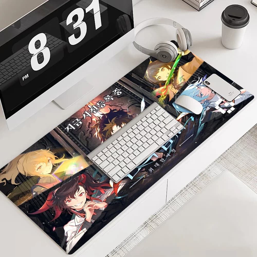Comic T-Tower o-of G-God Mousepad Custom Skin Desktop Desk Mat Kawaii Gaming Accessories Students Writing Pad for PC Computer — detail 1