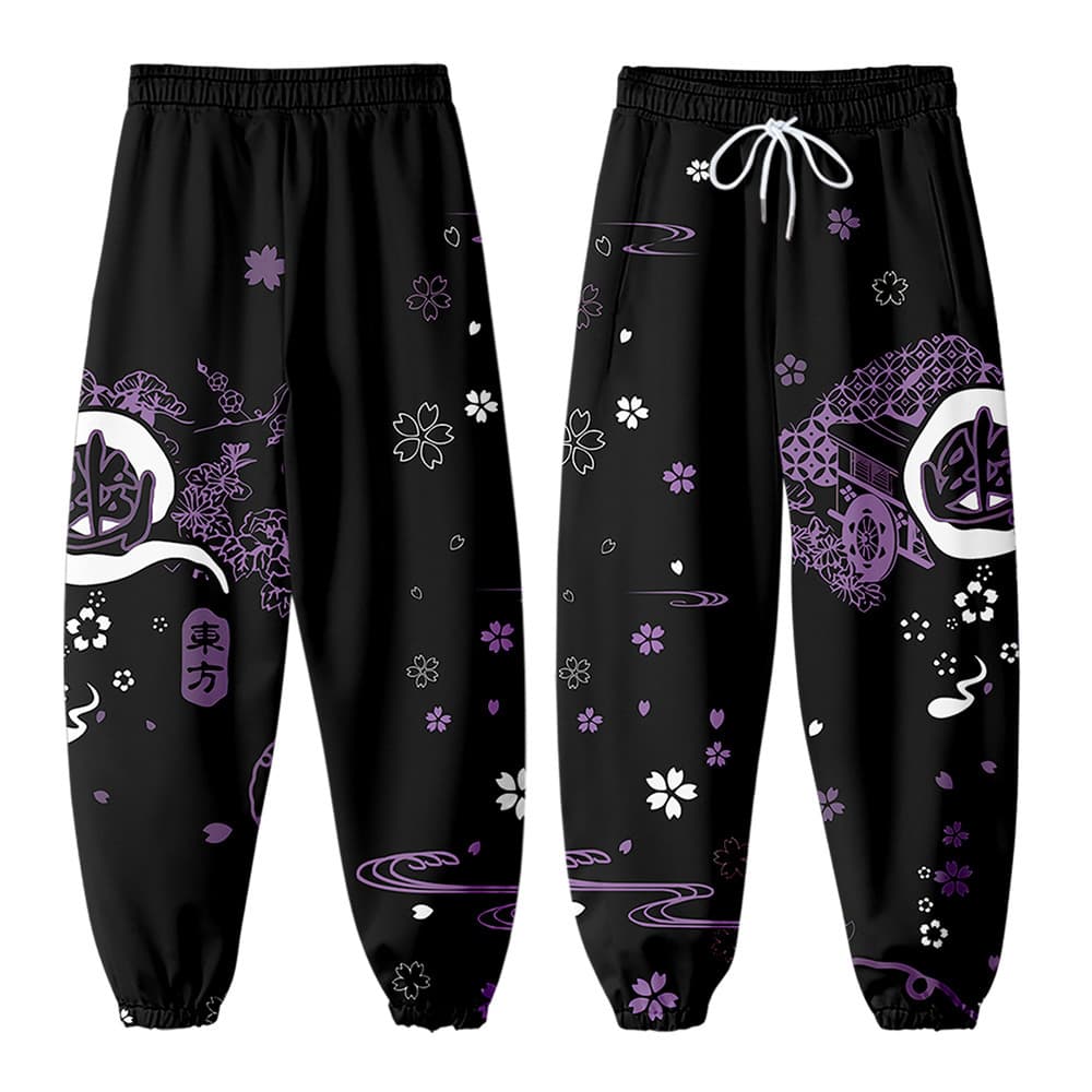 Anime Touhou Project Yuyuko Saigyouji 3D Print Jogger Pant
