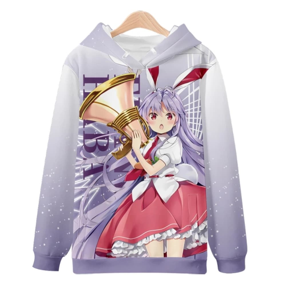 Anime Touhou Project Reisen Udongein Inaba 3D Print Hoodie