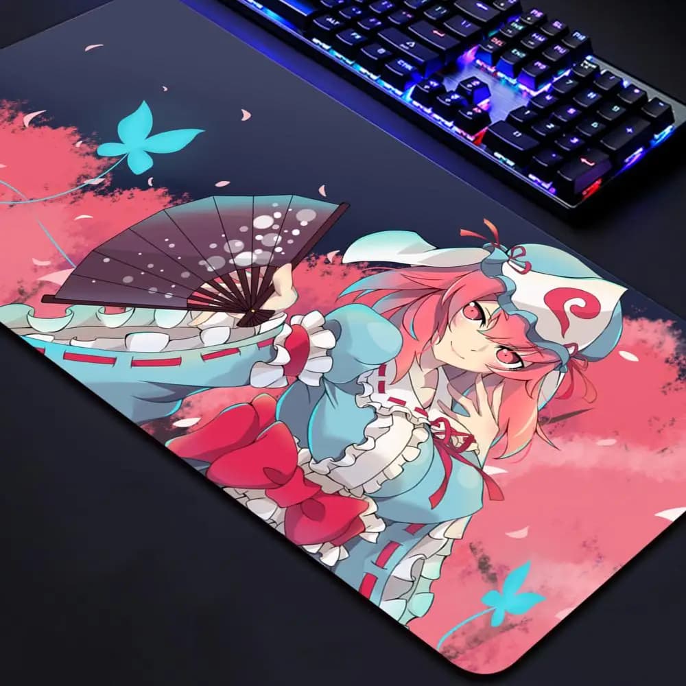 Anime Touhou Saigyouji Yuyuko Mouse Pad