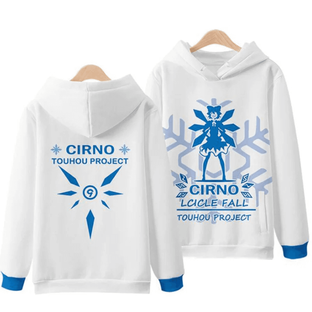 Anime Touhou Project Cirno Lcicle Fall Hoodie
