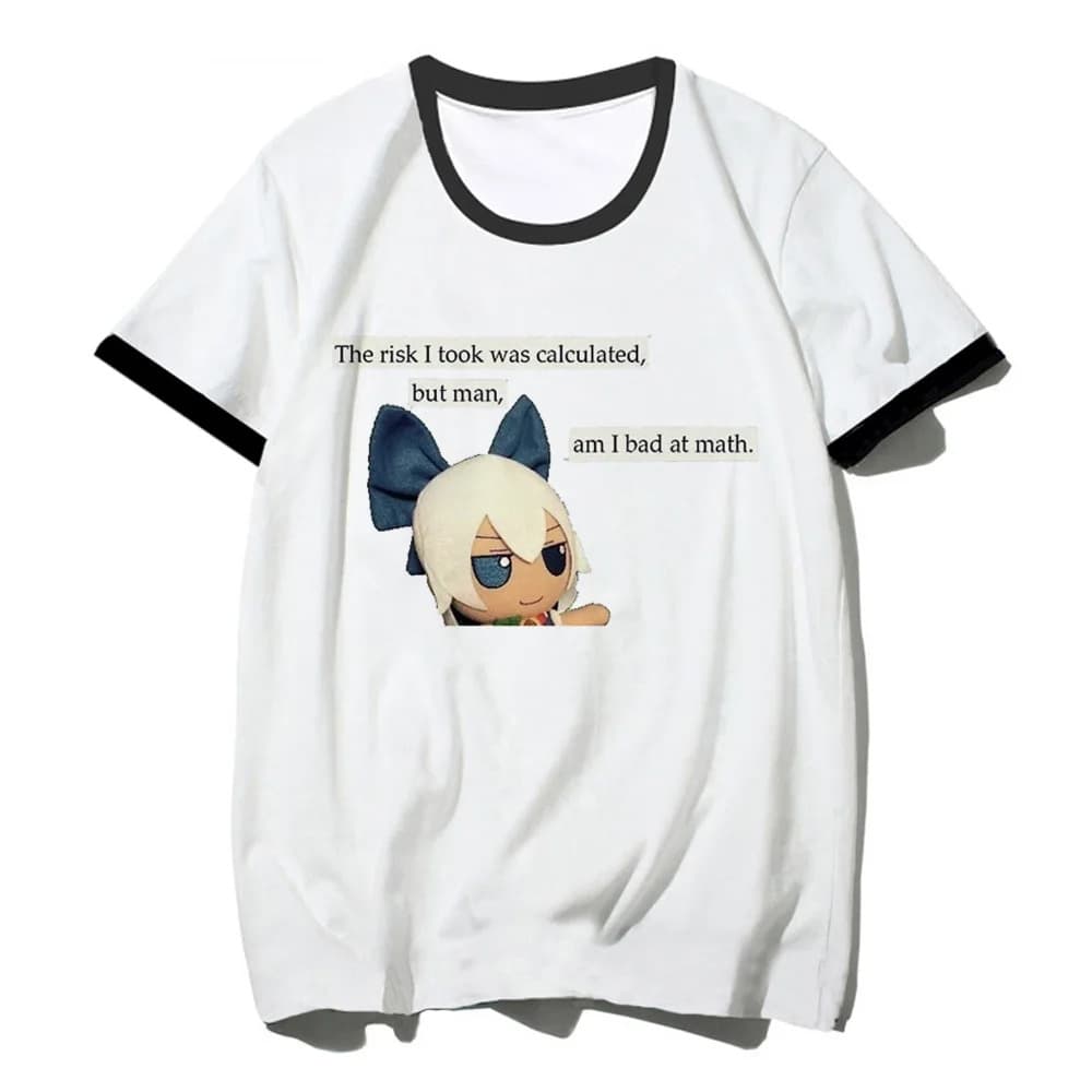 Anime Touhou Project Cirno Short Sleeve T-Shirt