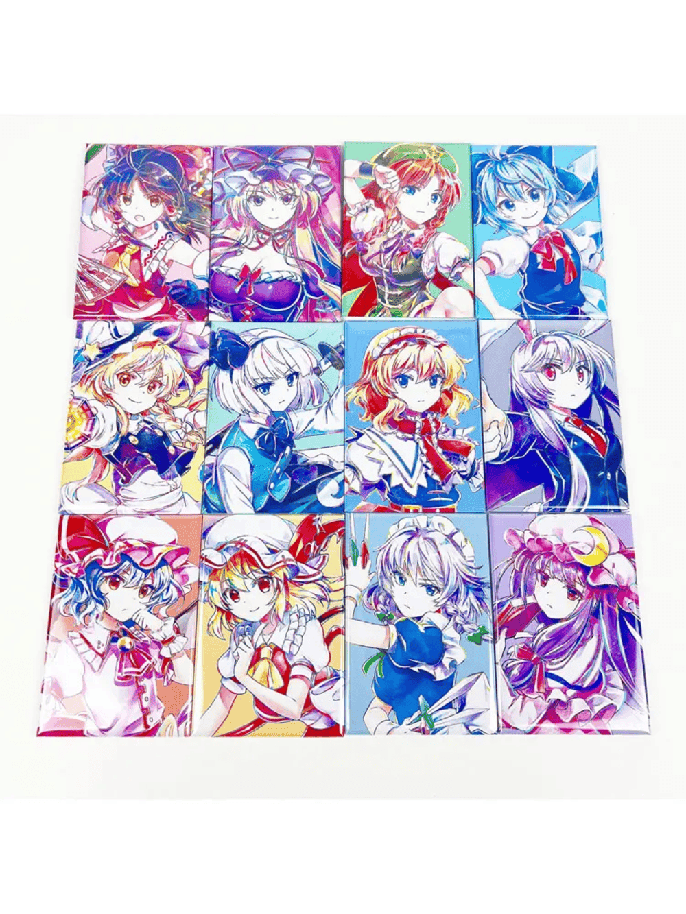 12Pcs Set Anime Touhou Project Characters Fridge Magnet