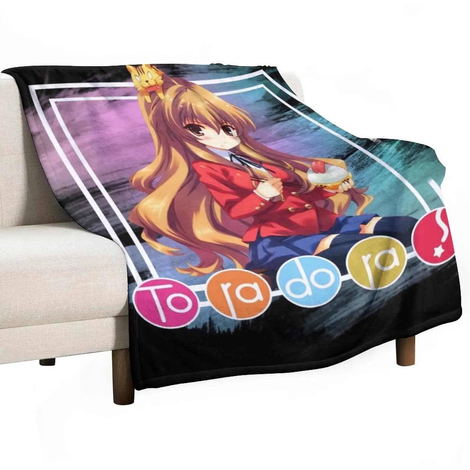 Anime Toradora Taiga Aisaka Throw Blanket — detail 1