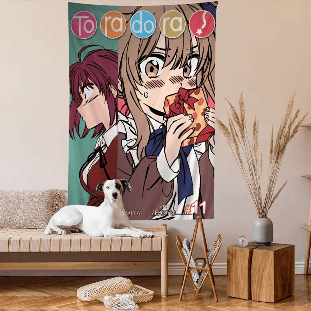 Anime Toradora Characters Tapestry Wall Hanging Sheet