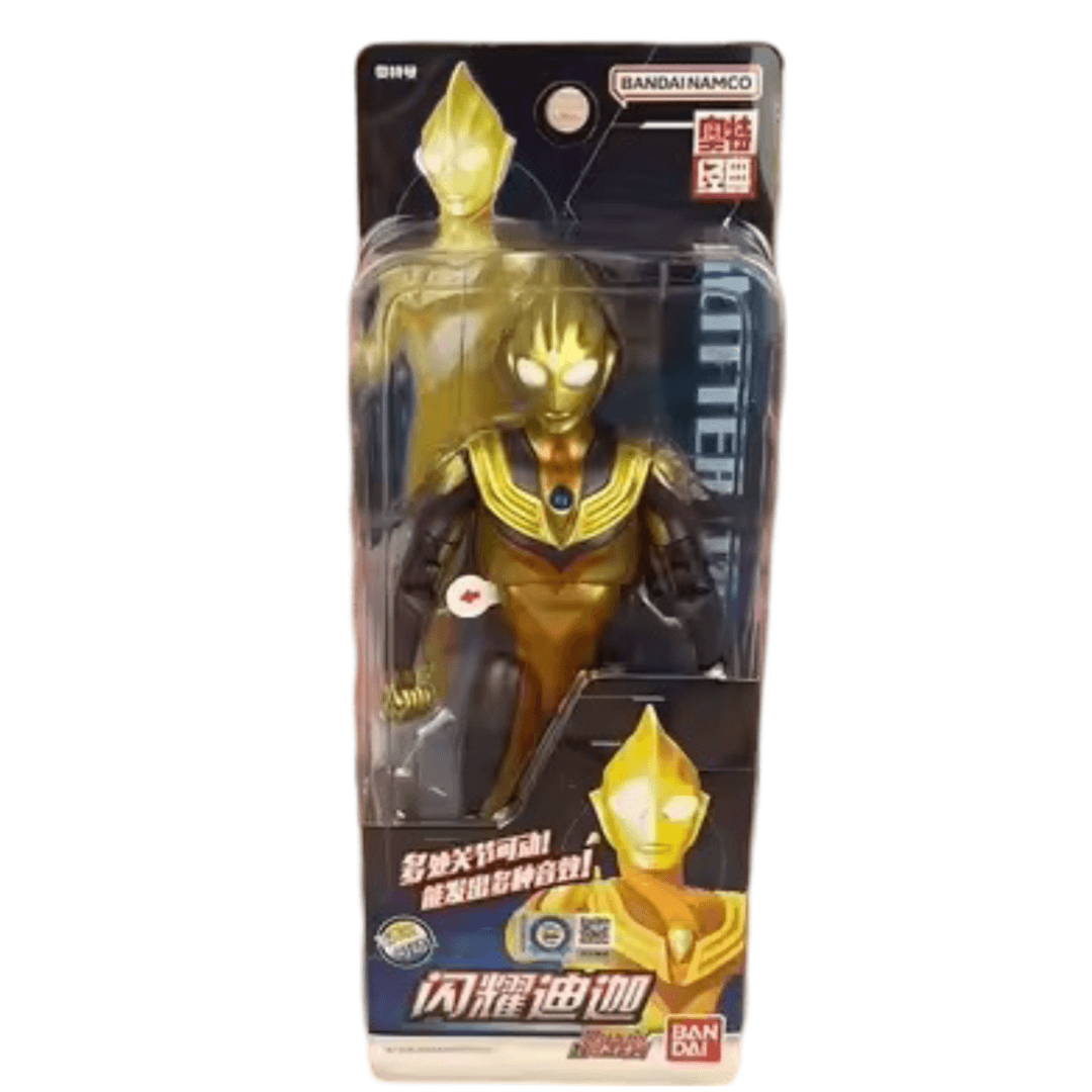 Anime Ultraman Glitter Tiga Movable Action Figure Toy
