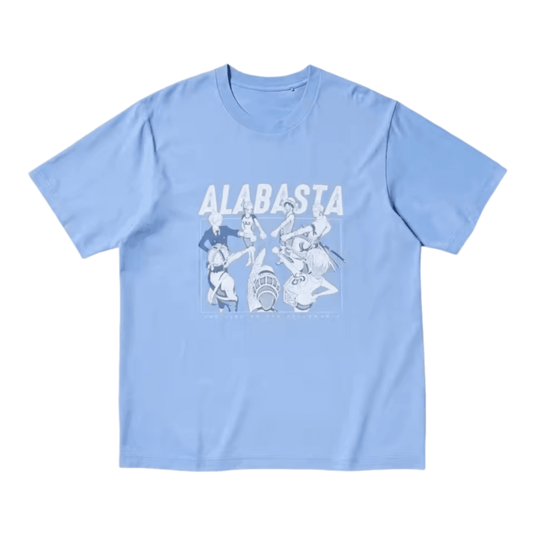 Anime One Piece Alabasta Blue T-Shirt