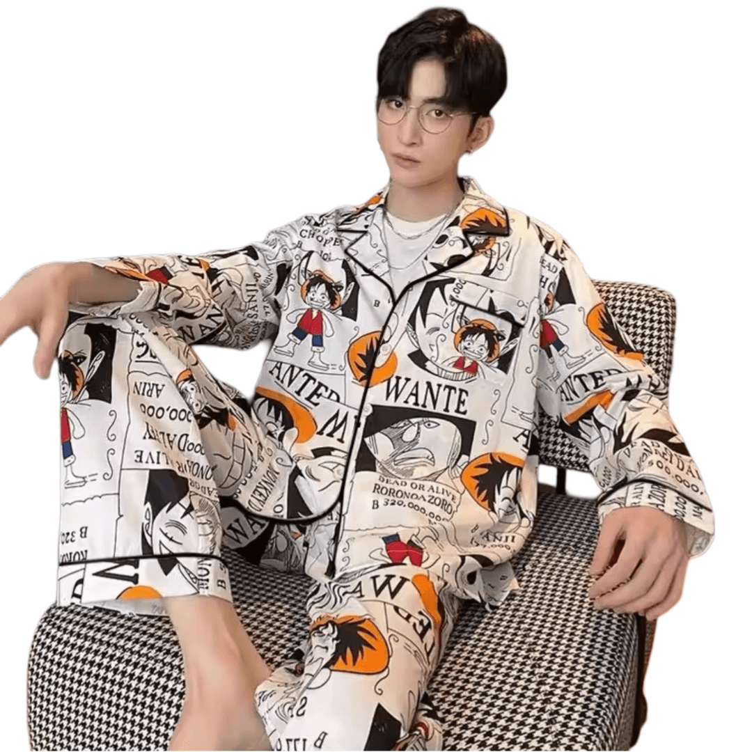 Anime One Piece Long Sleeved Home Suit Two-Piece Set