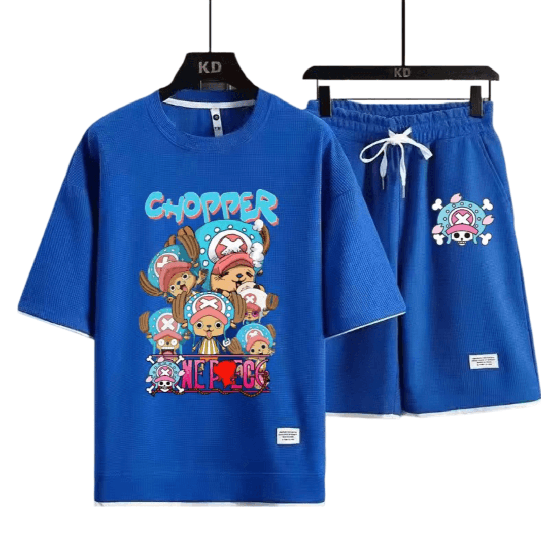 Anime One Piece Tony Tony Chopper T-Shirt And Shorts Set — detail 2