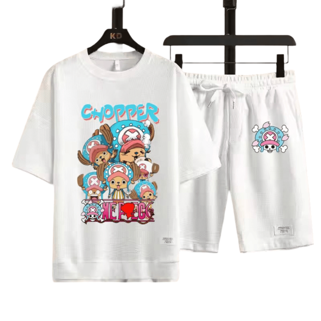 Anime One Piece Tony Tony Chopper T-Shirt And Shorts Set — detail 1