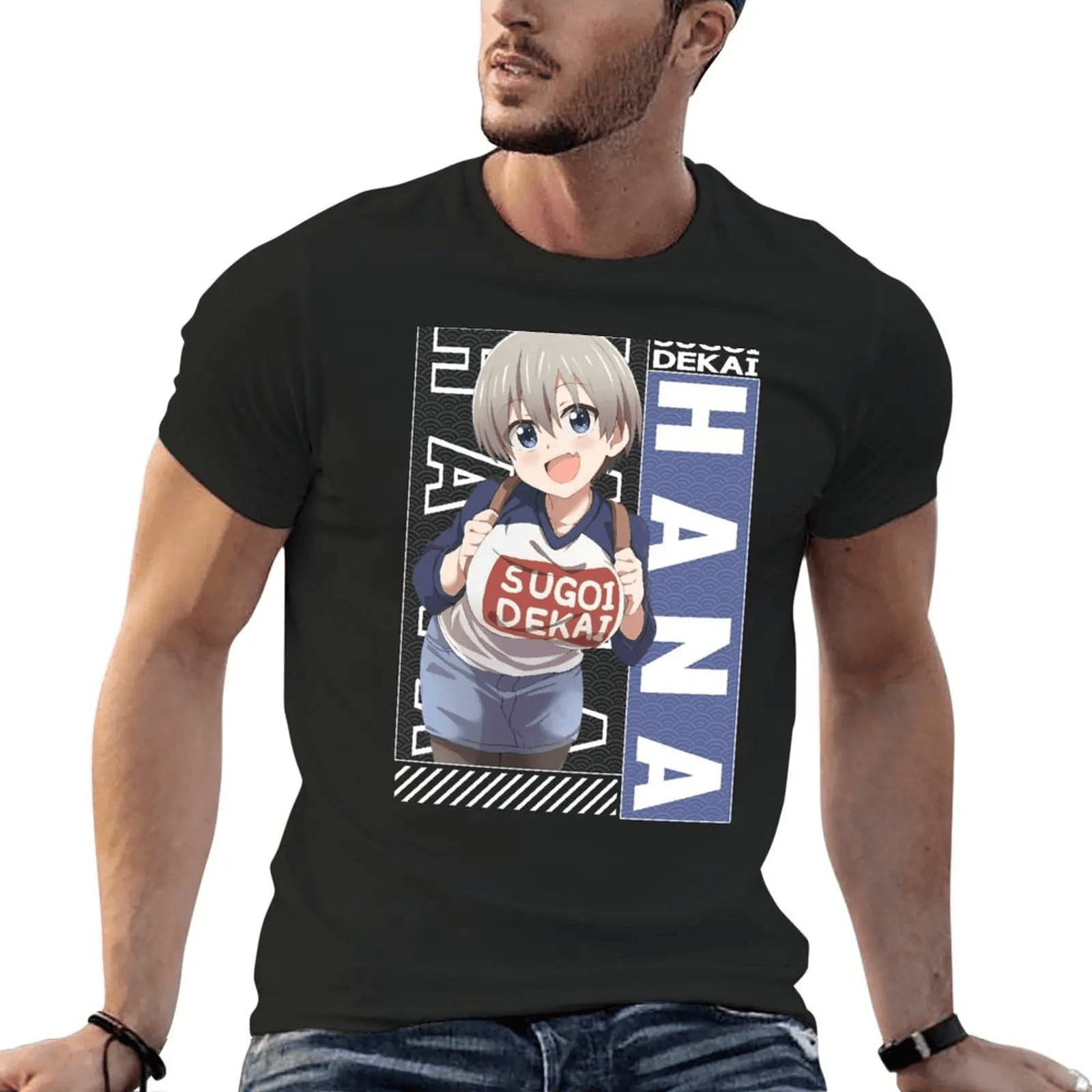 Anime Uzaki-Chan Wants To Hang Out! Hana Uzaki T-Shirt For Men