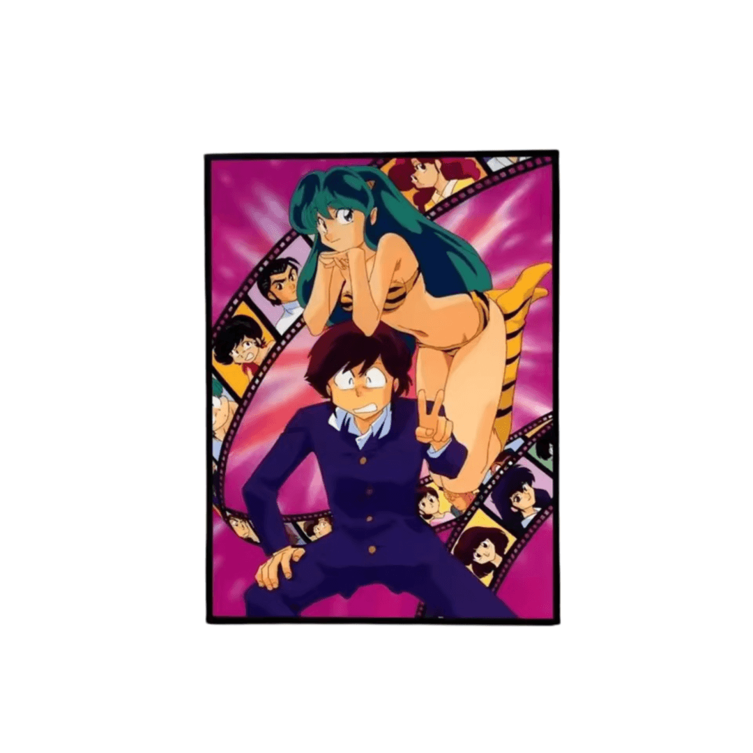 Anime Urusei Yatsura Ataru Moroboshi And Lum Poster Wall Art