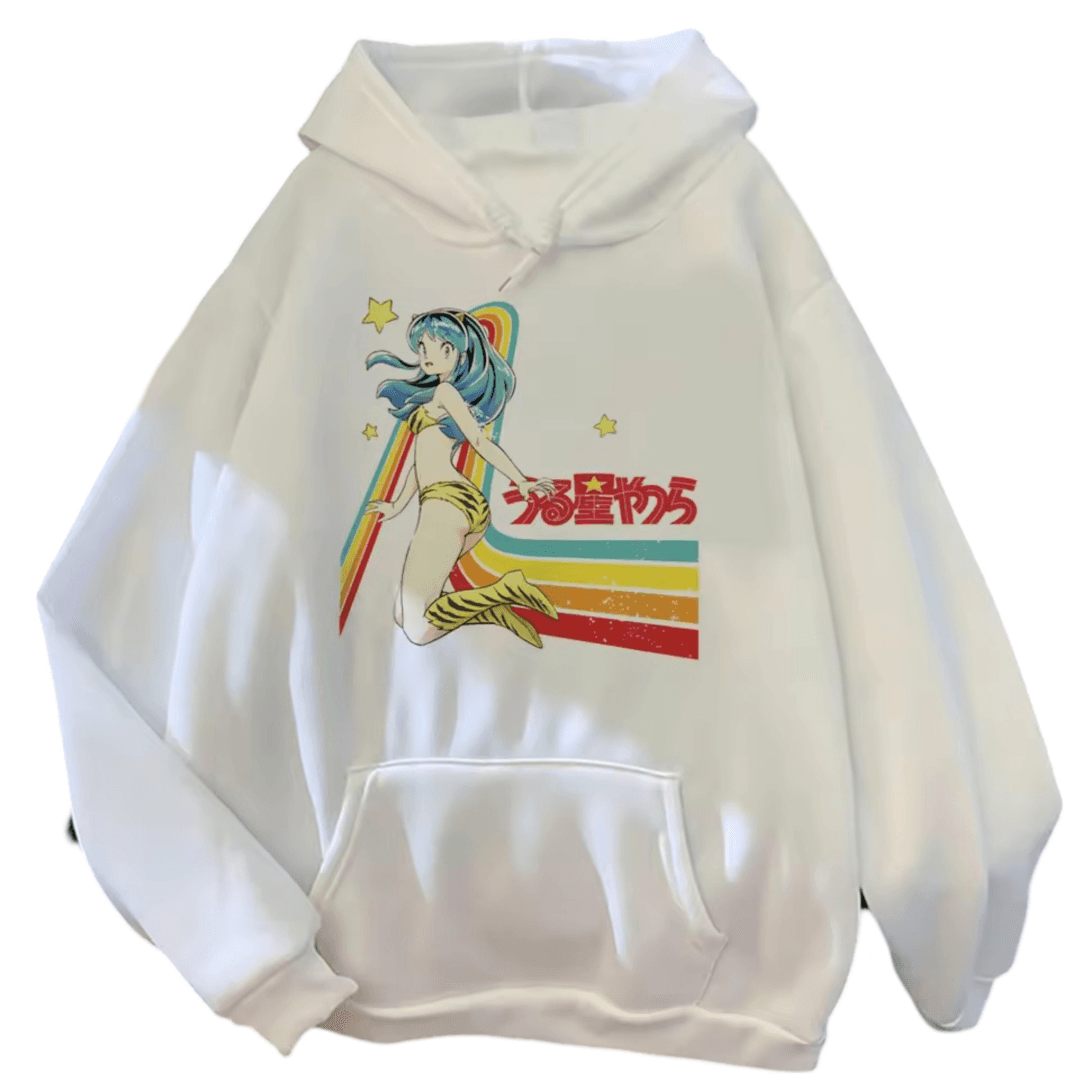 Urusei Yatsura Anime Lum White Hoodie
