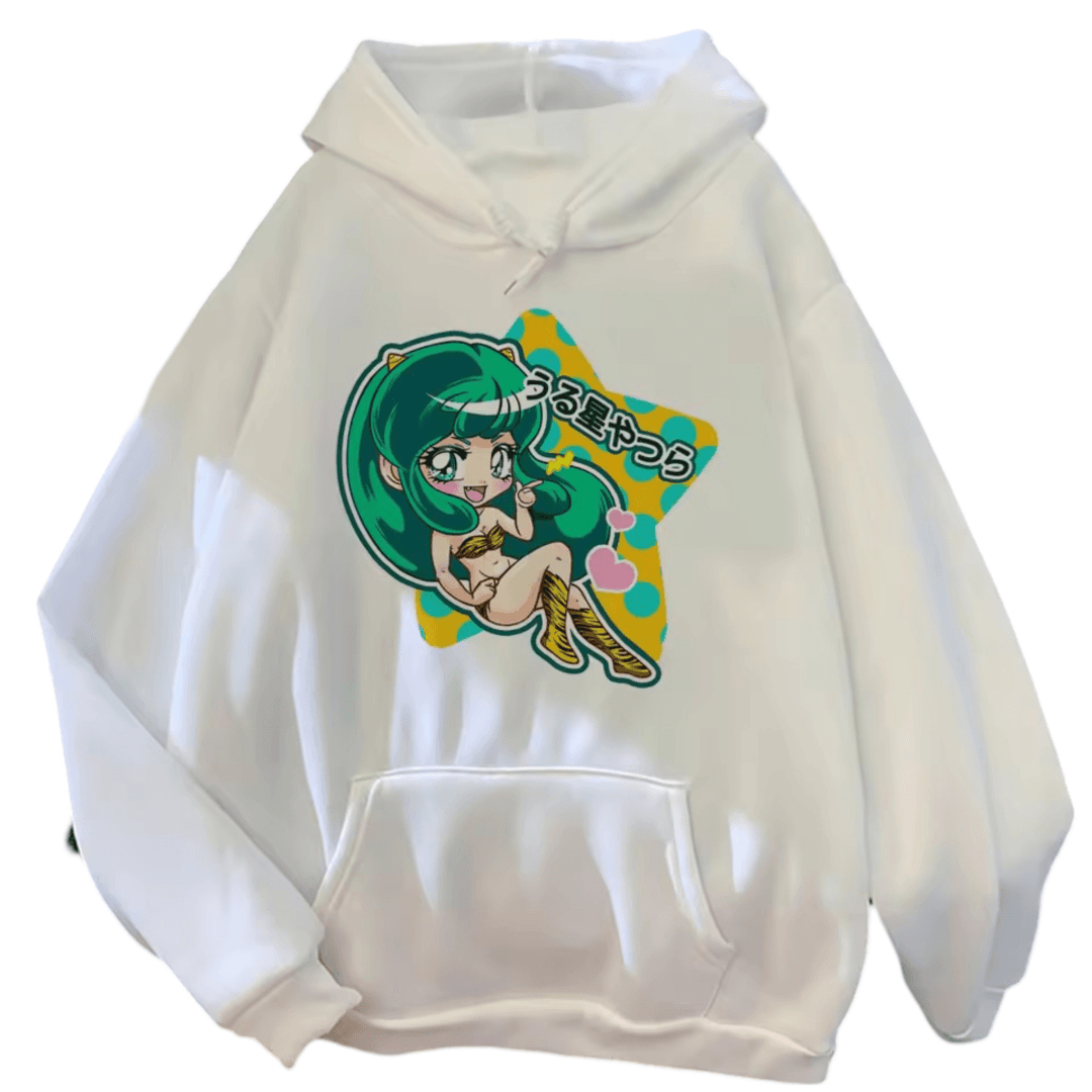 Anime Urusei Yatsura Lum White Hoodie