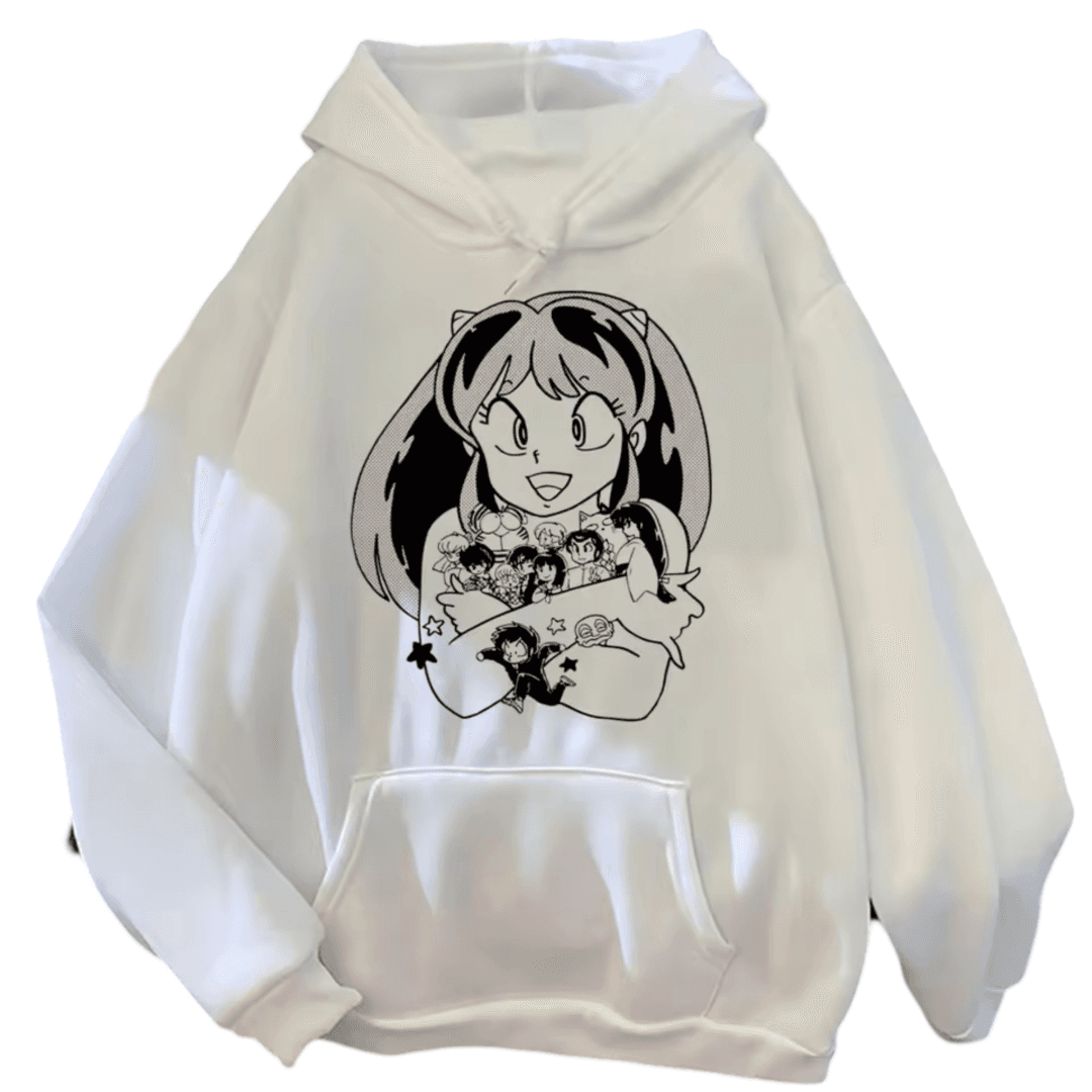 Anime Urusei Yatsura Lum With Friends Hoodie