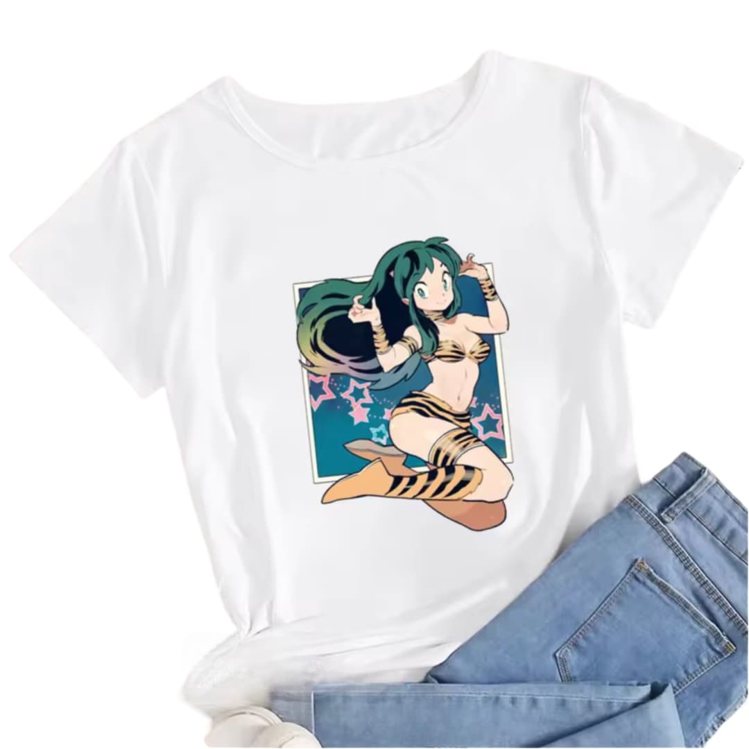 Anime Urusei Yatsura Lum Casual T-Shirt
