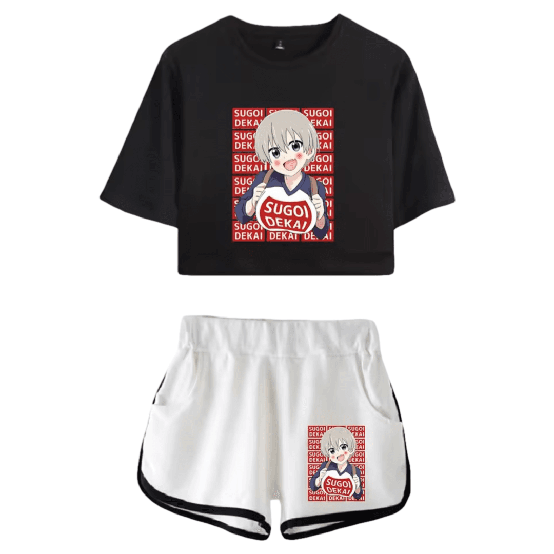 Anime Uzaki-Chan Wants To Hang Out! Hana Uzaki Top And Shorts Set