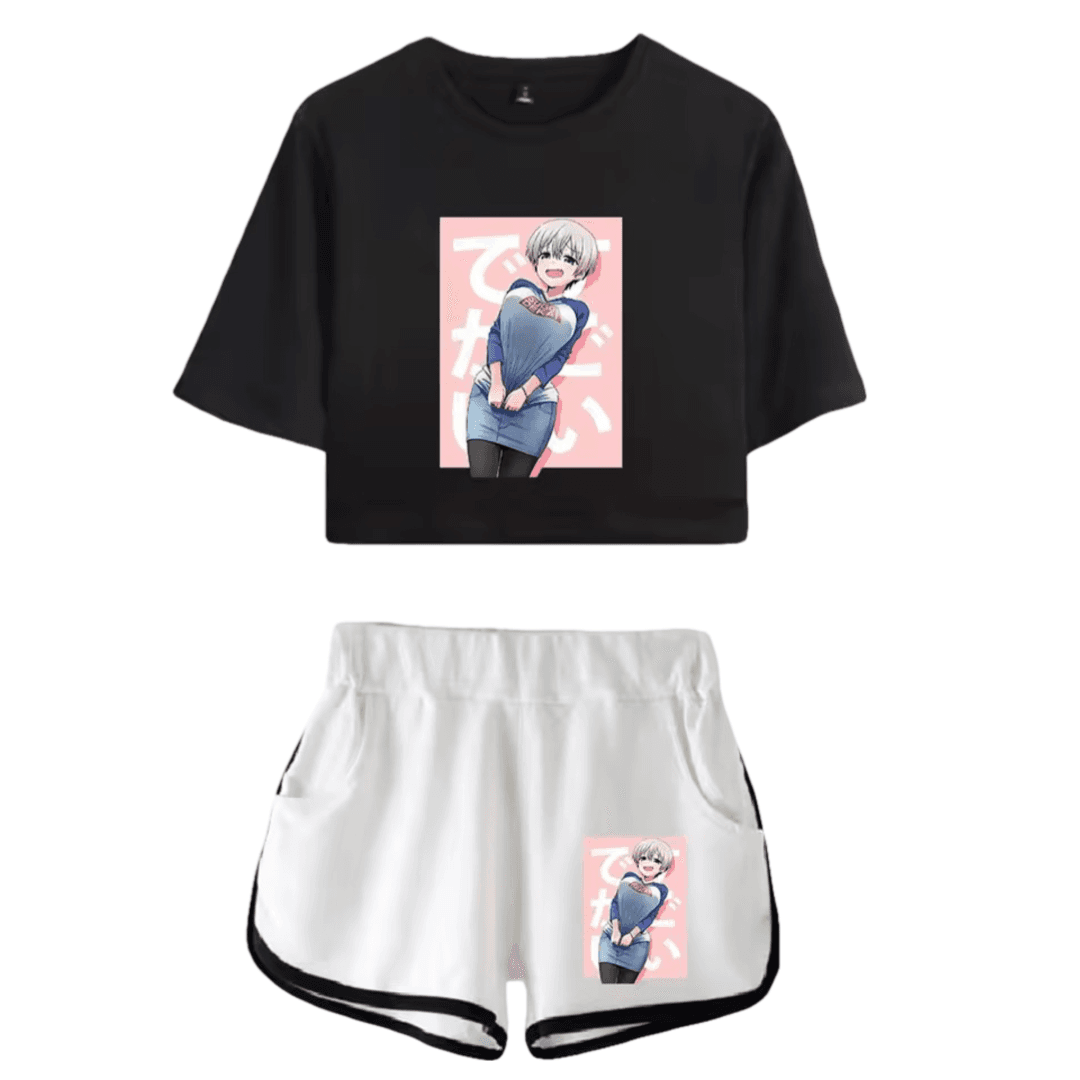 Uzaki-Chan Wants To Hang Out! Anime Hana Uzaki Top And Shorts Set