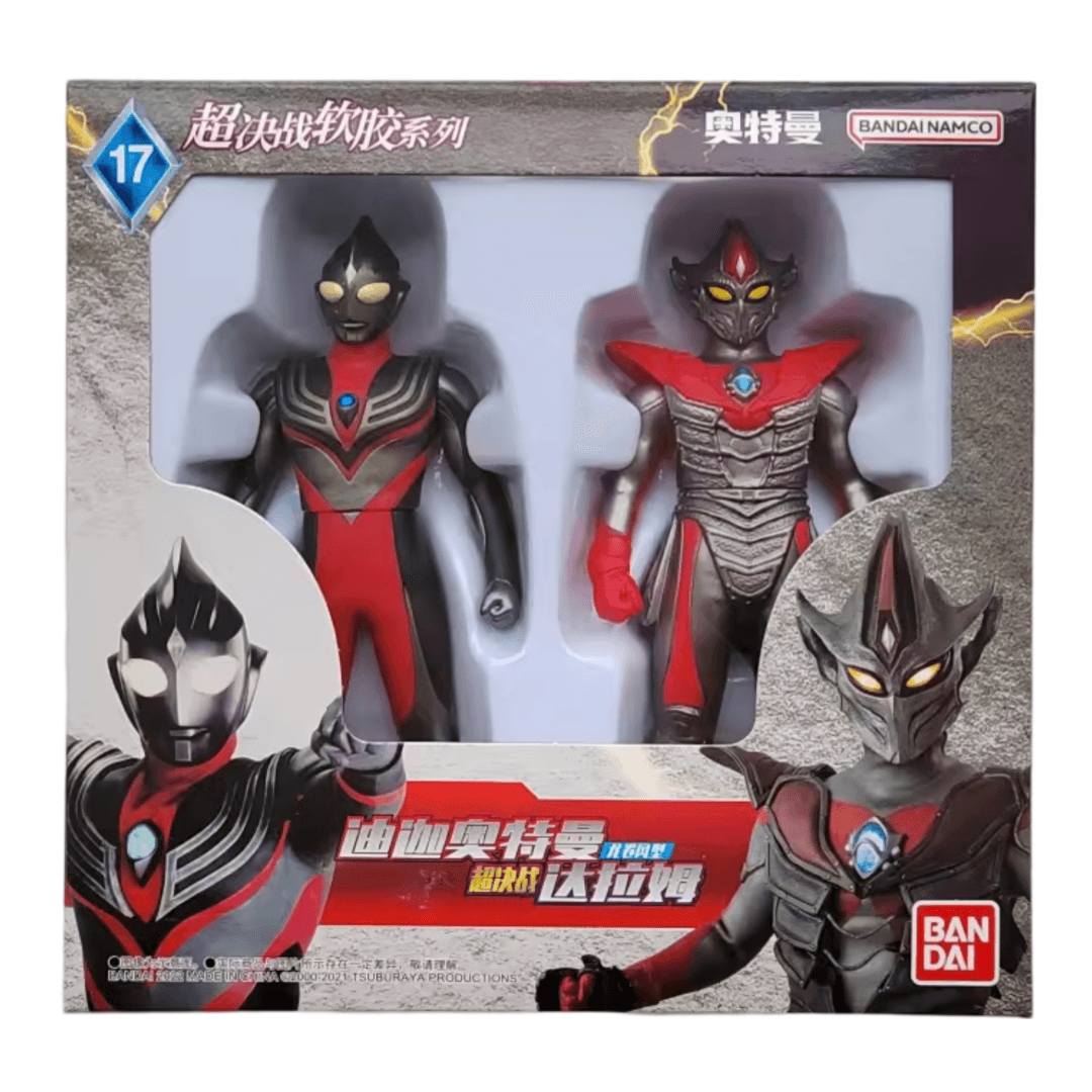 Anime Ultraman Tiga Power Type And Darramb Action Figure Toy Set
