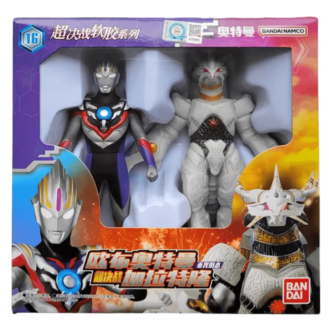 Anime Ultraman Orb And Galactron Action Figure Toy Set