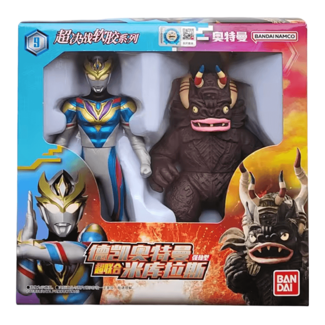 Anime Ultraman Decker Dynamic Type And Ultra Monster Miclas Action Figure Toy Set