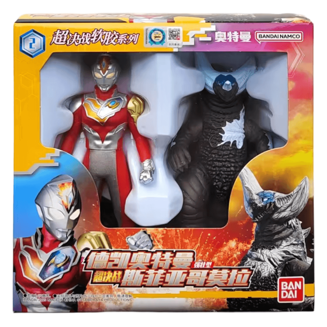 Anime Ultraman Decker And Ultra Monster Sphere Gomora Action Figure Toy Set