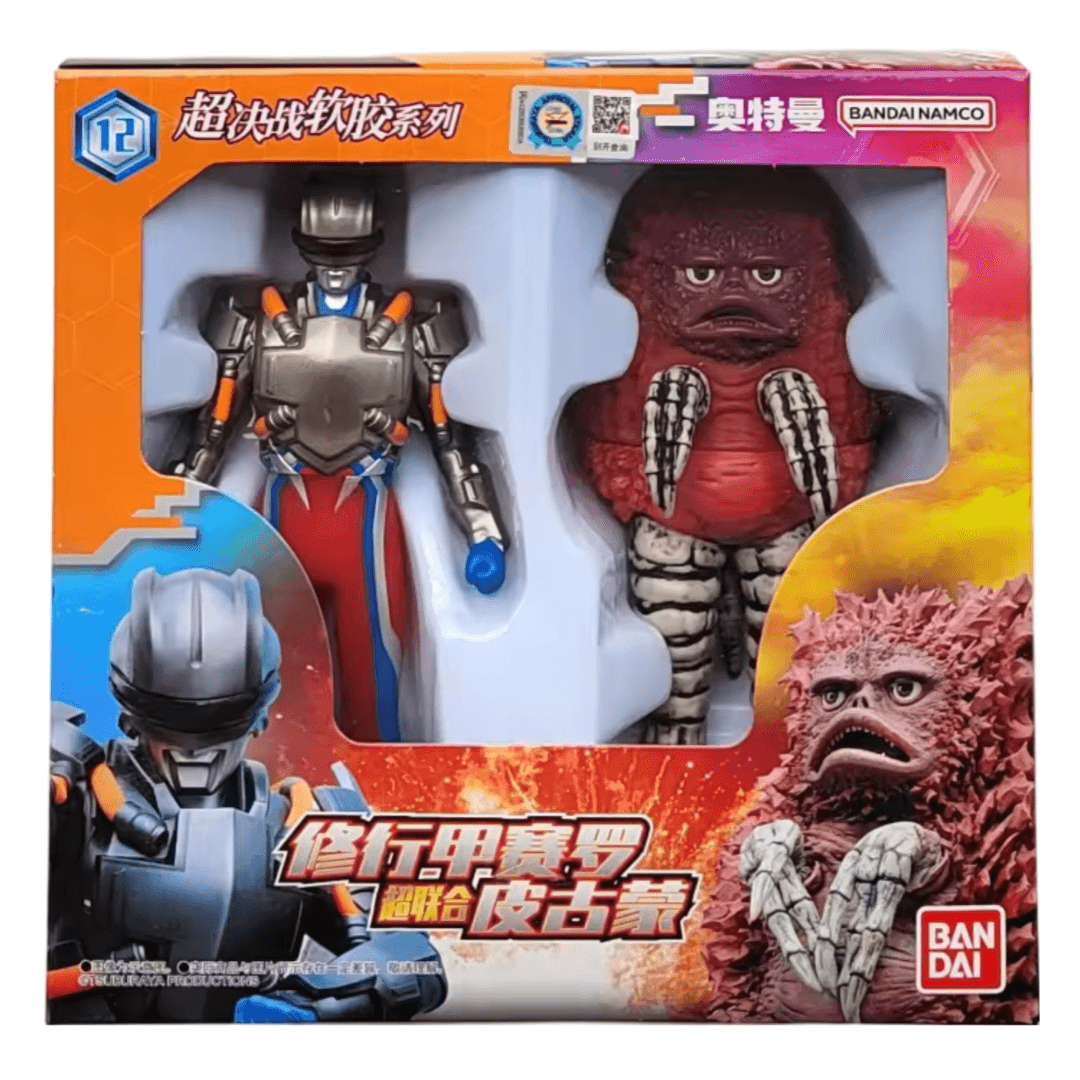 Anime Ultraman Tector Gear And Ultra Monster Pigmon Action Figure Toy Set