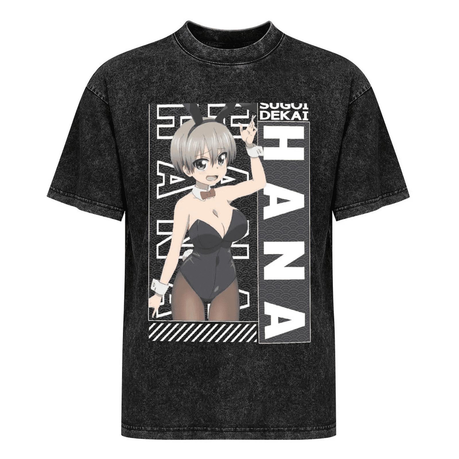Anime Uzaki-Chan Wants To Hang Out! Hana Uzaki Black T-Shirt
