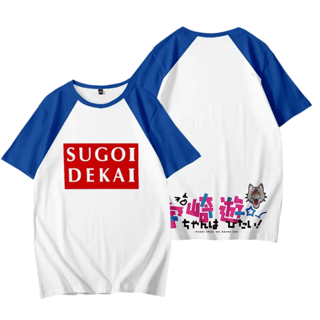 Anime Uzaki-Chan Wants To Hang Out! Sugoi Dekai Short Sleeve T-Shirt