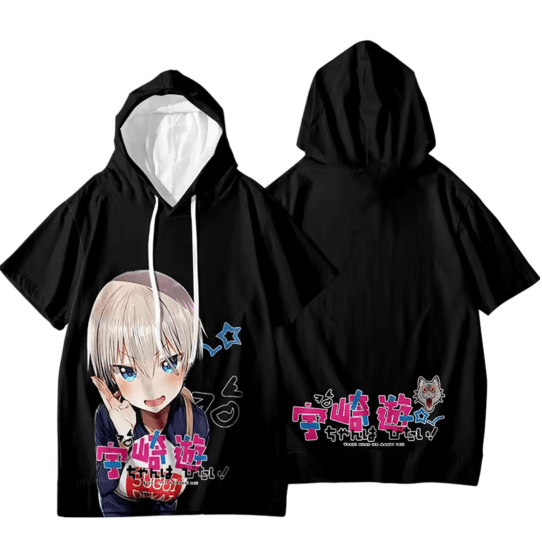 Anime Uzaki-Chan Wants To Hang Out! Uzaki Hana Short Sleeve Hoodie