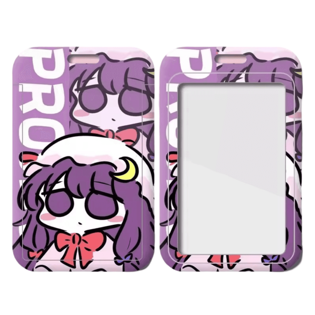 Anime Touhou Project Patchouli Knowledge Ferrule Access Card Holder