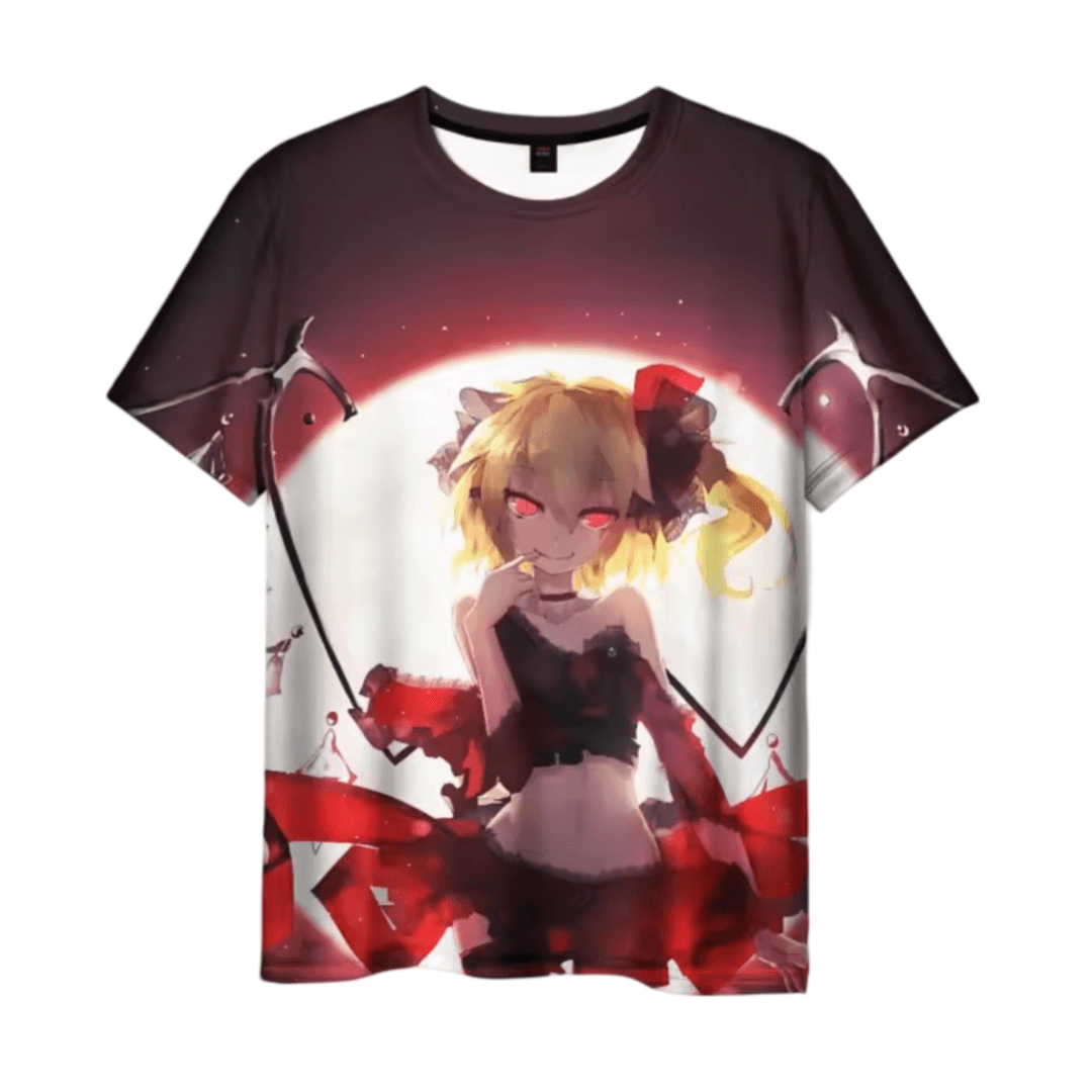 Anime Touhou Project Flandre Scarlet 3D Printed T-Shirt