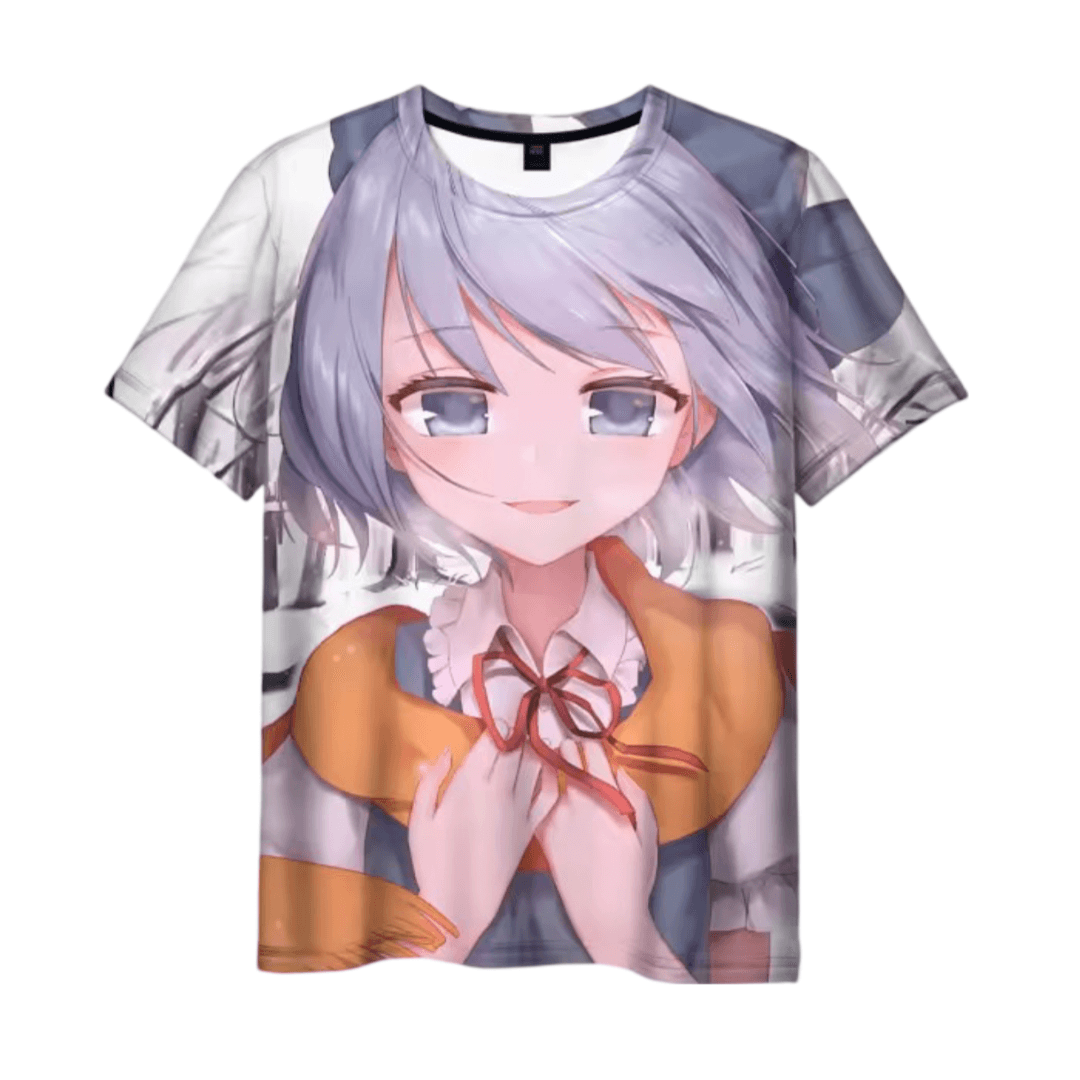 Touhou Project Anime Cirno 3D Printed T-Shirt