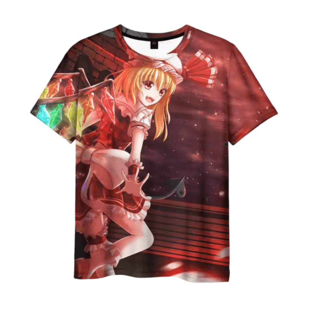 Anime Touhou Project Flandre 3D Printed T-Shirt