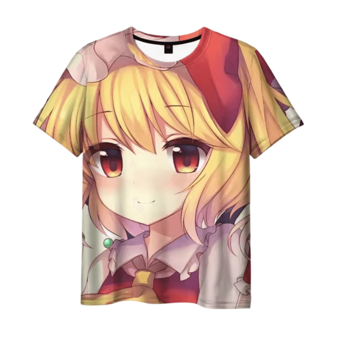 Anime Touhou Project Flandre Scarlet 3D Printed Casual T-Shirt
