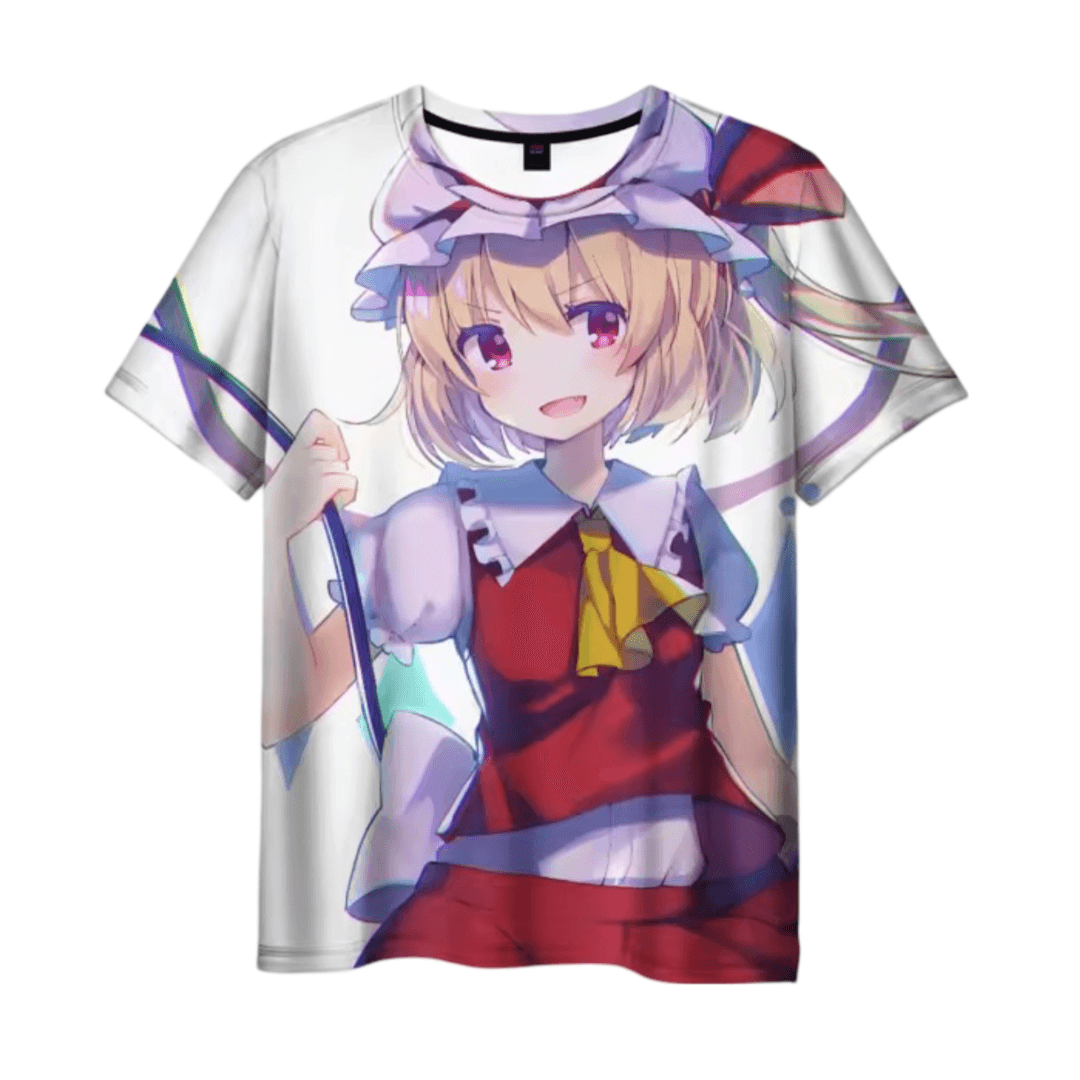 Touhou Project Anime Flandre Scarlet 3D Printed Casual T-Shirt