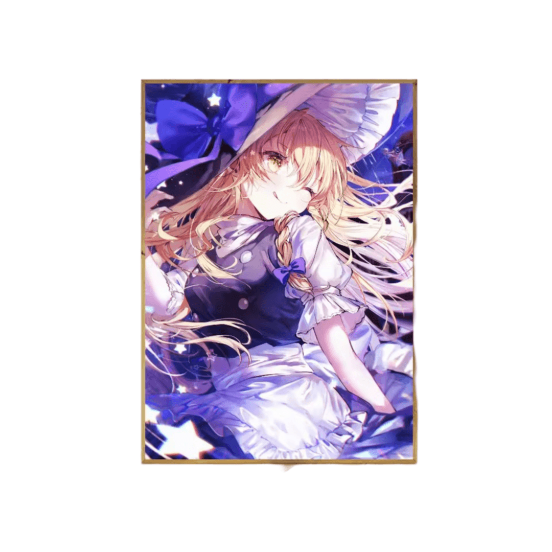 Anime Touhou Project Marisa Kirisame Paper Poster Wall Art