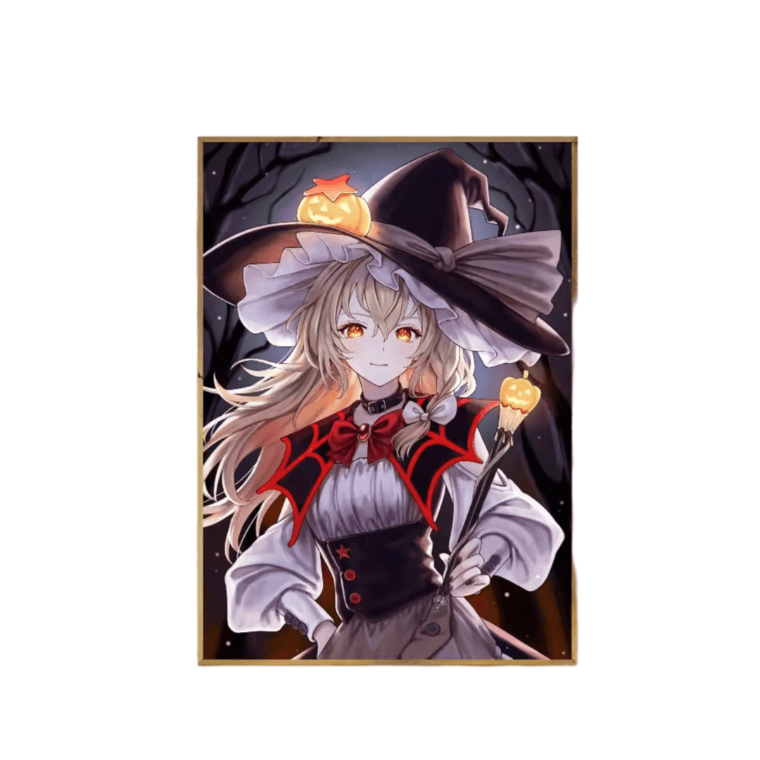 Anime Halloween Touhou Project Marisa Kirisame Poster Wall Art
