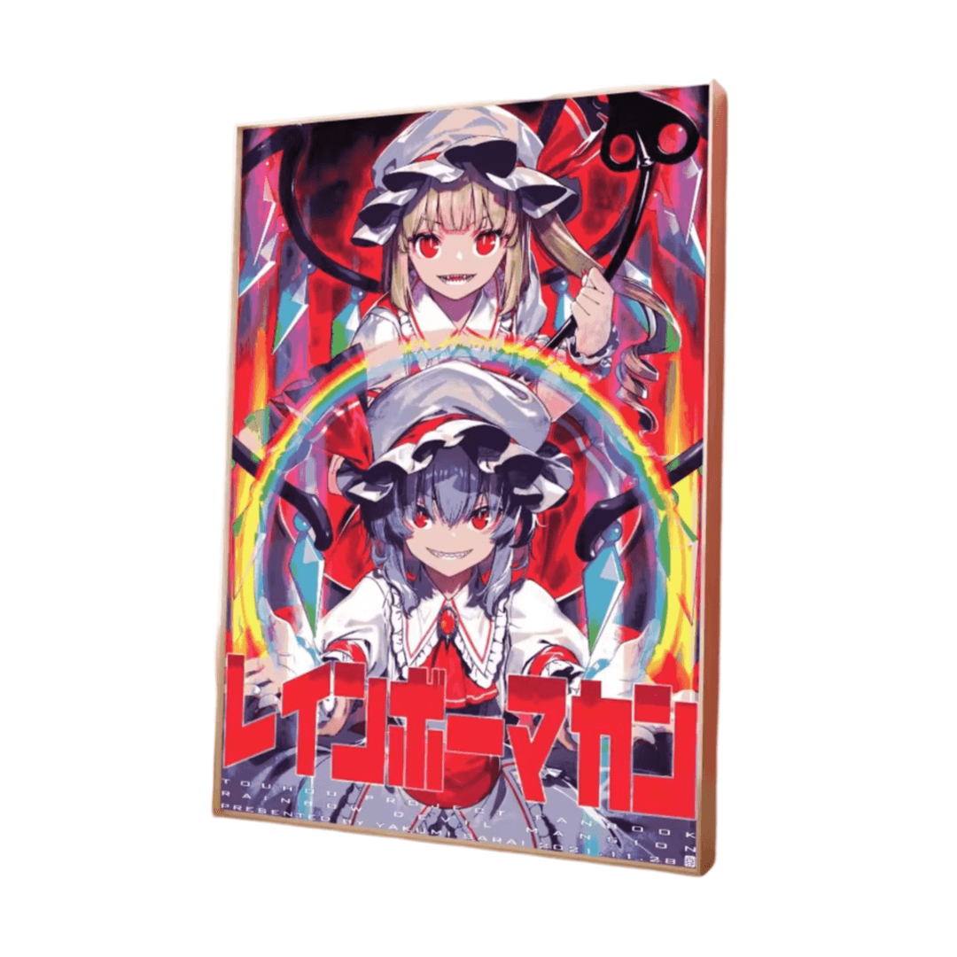 Anime Touhou Project Flandre Scarlet And Remilia Scarlet Poster Wall Art